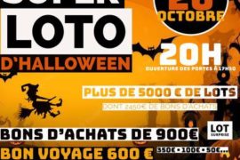 SUPER LOTO D’HALLOWEEN – Samedi 26 Octobre 2024