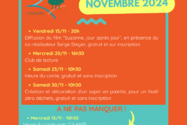 Programme culturel – Novembre 2024