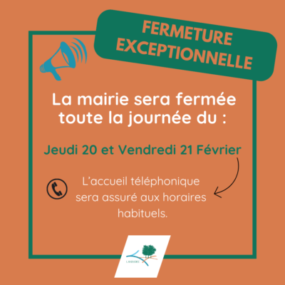 fermeture 20 21 février