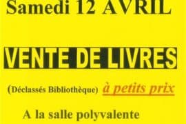 VENTE DE LIVRE – 12/04/25