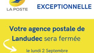 Fermeture exceptionnelle de l’agence postale