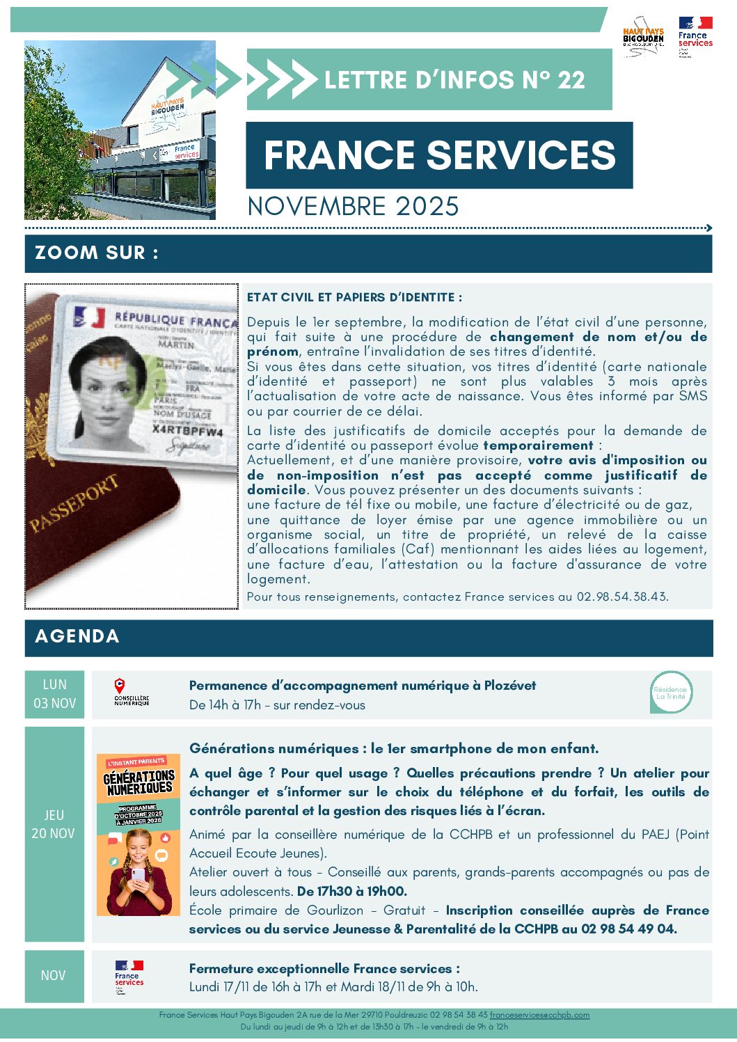 Lettre d’infos France Services – Novembre 2025