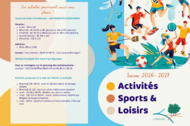 DEPLIANT DES ACTIVITES 2026-2027 DEPLIANT DES ACTIVITES 2026-2027