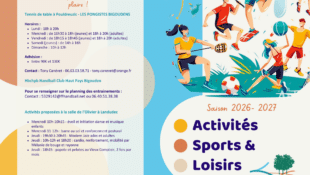 DEPLIANT DES ACTIVITES 2026-2027 DEPLIANT DES ACTIVITES 2026-2027